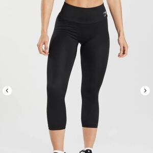 2 Gymshark Training 7/8 Leggings - Brown & Black